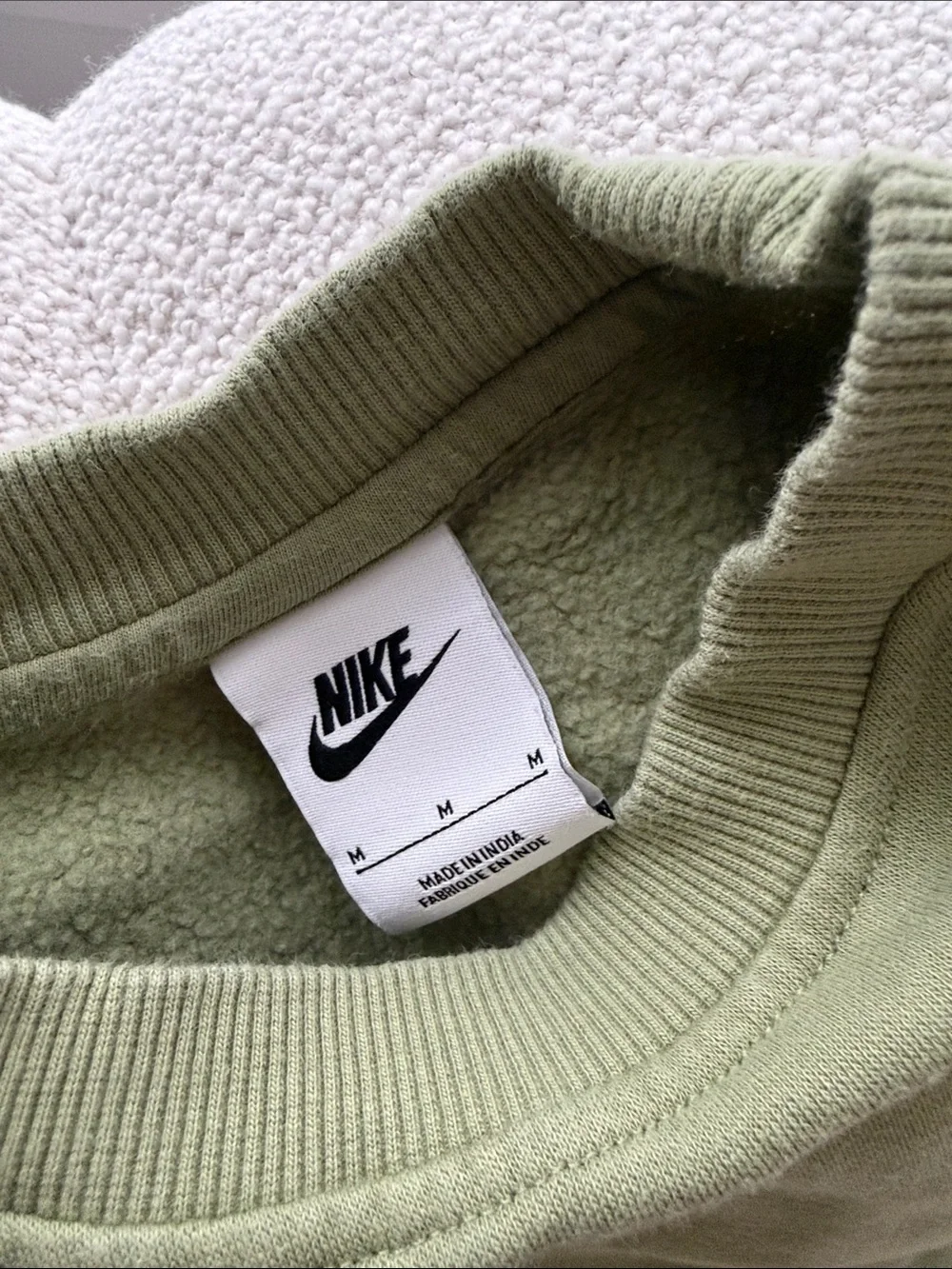 Nike Kids Olive Green Sweat Shorts with Drawstring